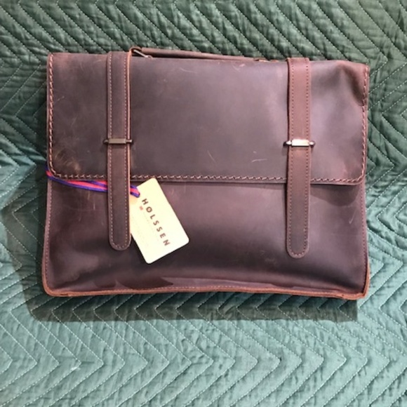 HOLSSEN Other - HOLSSEN SATCHEL BRIEFCASE MESSENGER LABTOP LETHER